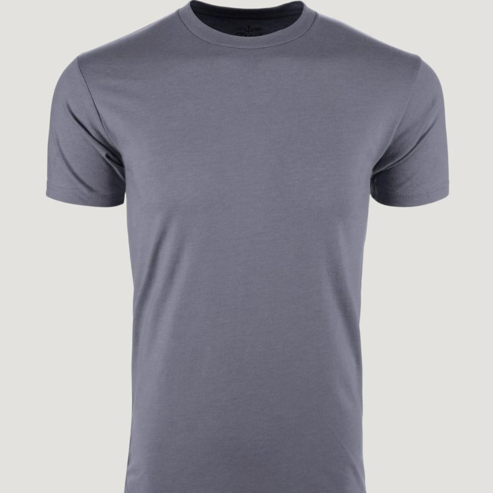 FRESH CLEAN TEES  MEN'S CREW NECK SHORT SLEEVE TEE SHIRT  COLOR: SLATE